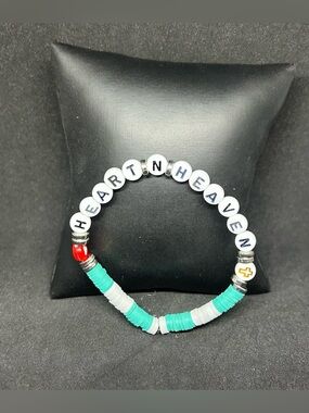 A Piece Of My "Heart In Heaven" (Memorial/Love Ones) Heishi Bracelet